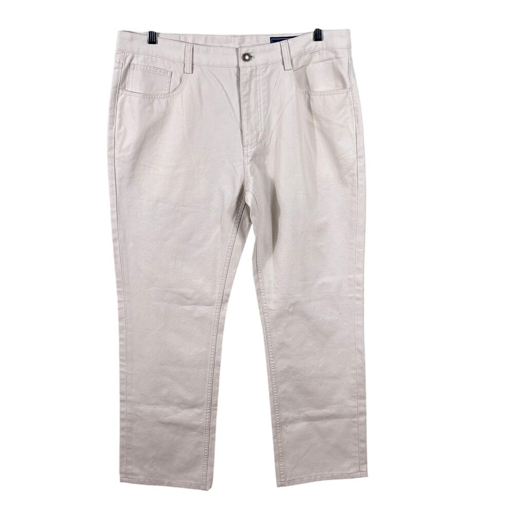 Vineyard Vines Chino Pants Men's Size 35x32 Cream Cotton Basic Casual Everyday‎
